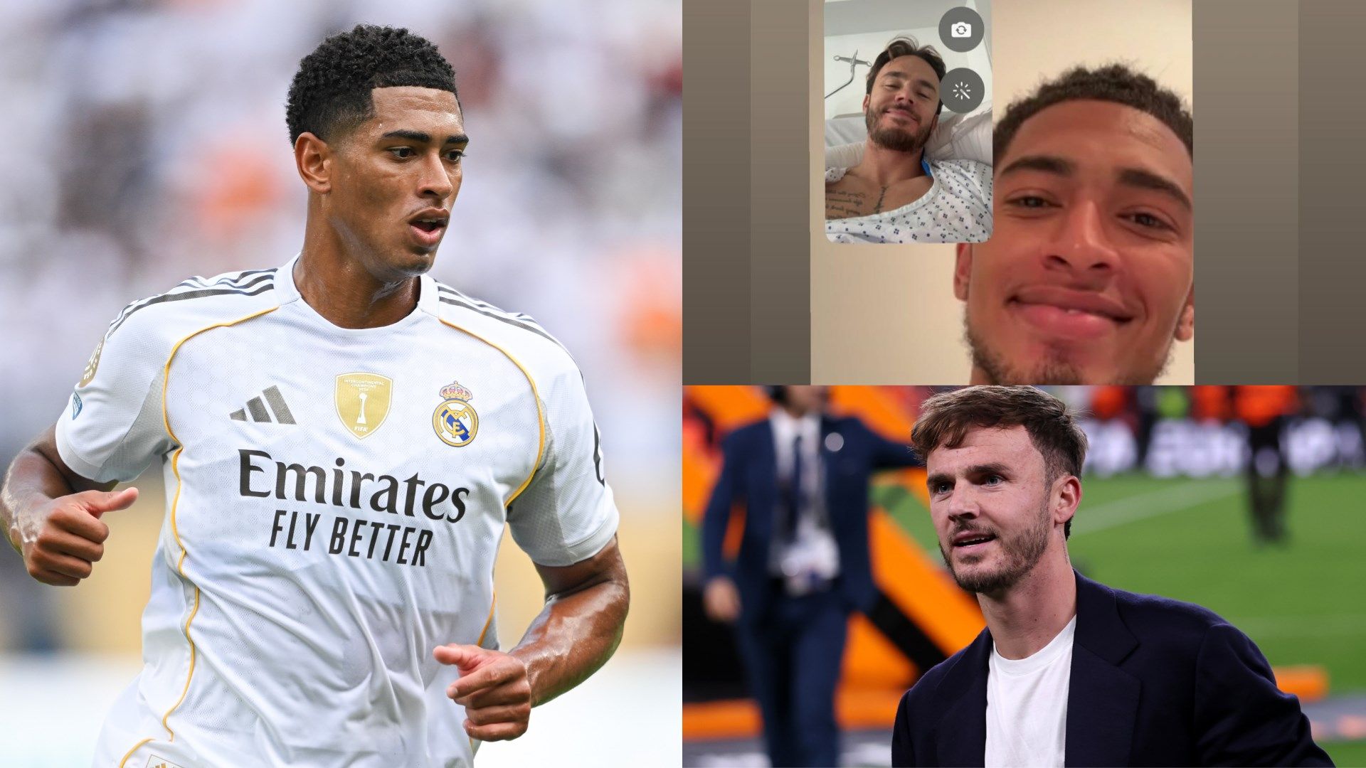 جود بيلينجهام يتواصل مع جيمس ماديسون بعد جراحة الرباط الصليبي الأمامي