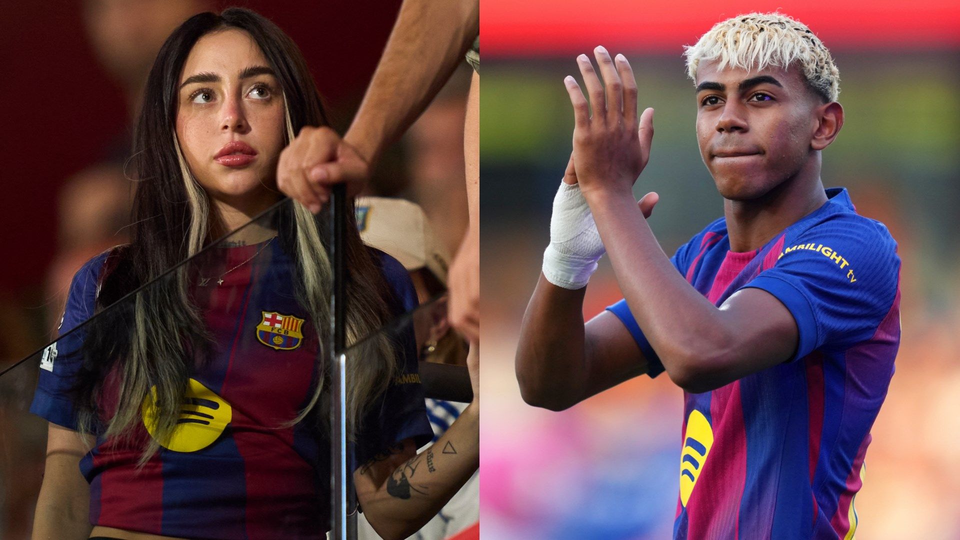 نيكي نيكول تدعم برشلونة: ترتدي قميص لامين يامال رقم 10 في مباراة كأس جوان غامبر