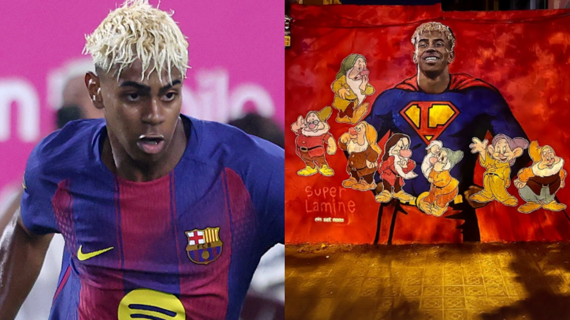 جدارية لامين يامال تتعرض للتخريب: جدل يحيط باحتفال نجم برشلونة بعيد ميلاده