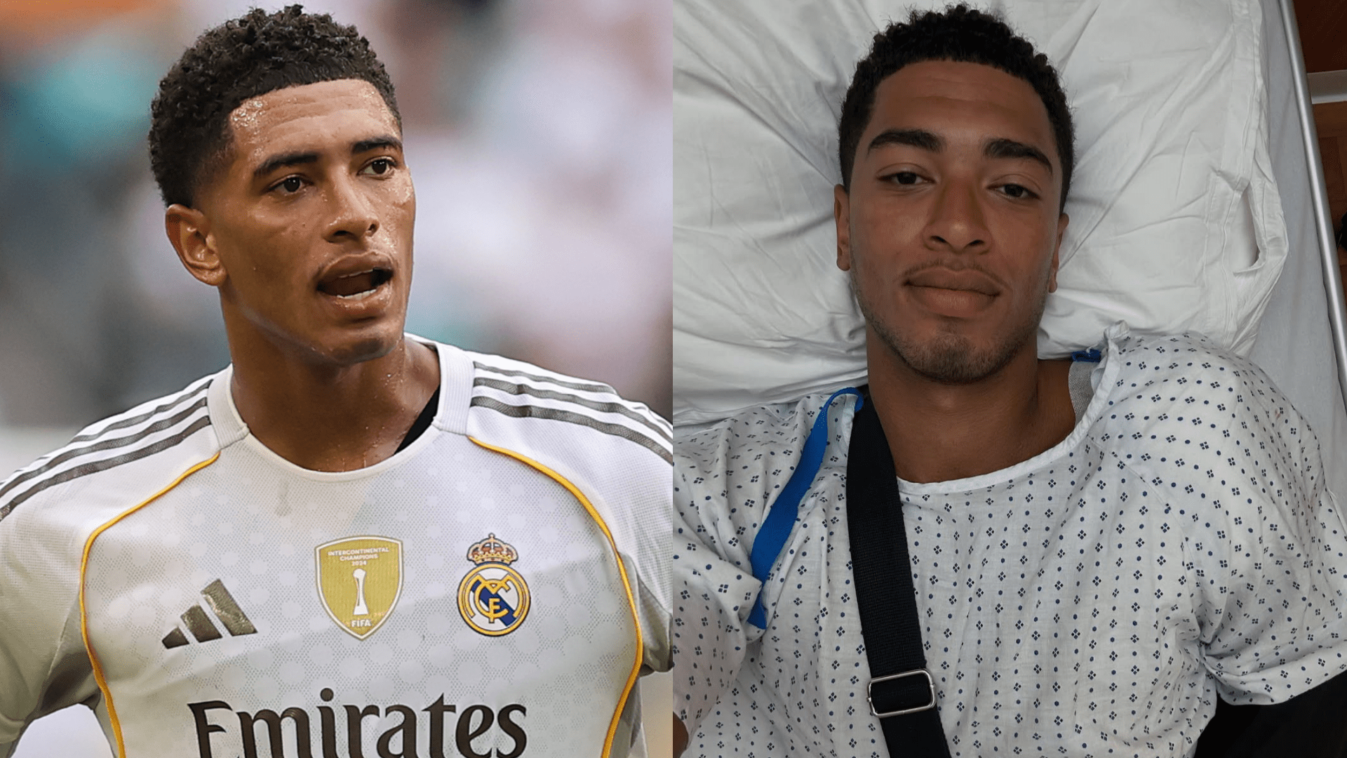 نجم ريال مدريد جود بيلينجهام يظهر ندبة جراحة الكتف بينما يستعد الدولي الإنجليزي للجلوس خارج بداية موسم 2025-2026