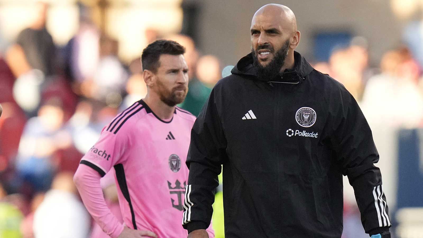 ياسين تشويكو، الحارس الشخصي لليونيل ميسي، موقوف حتى نهاية كأس الدوري بعد حادثة مباراة أطلس
