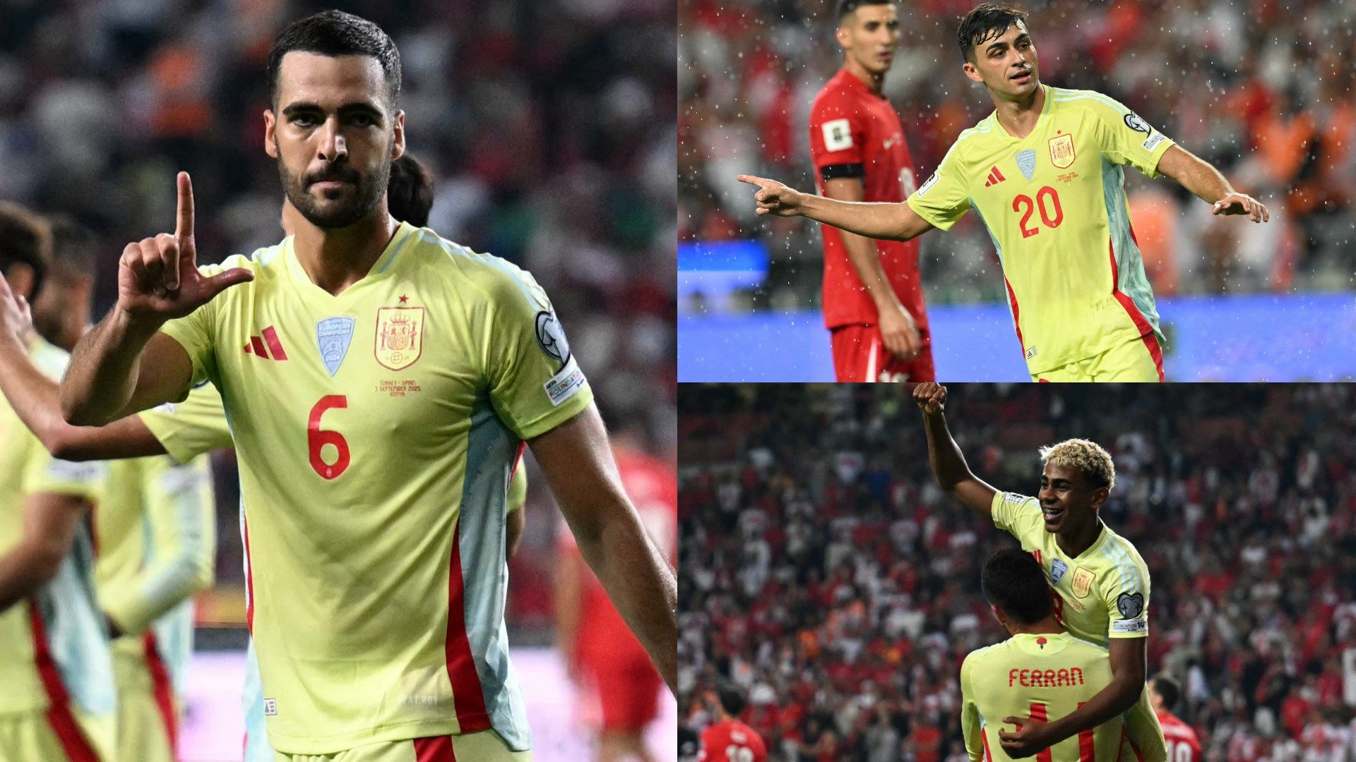 تقييمات اللاعبين: ثلاثية ميكيل ميرينو تقود إسبانيا إلى فوز ساحق 6-0 في تصفيات كأس العالم، مع أداء رائع من لامين يامال وبيدري